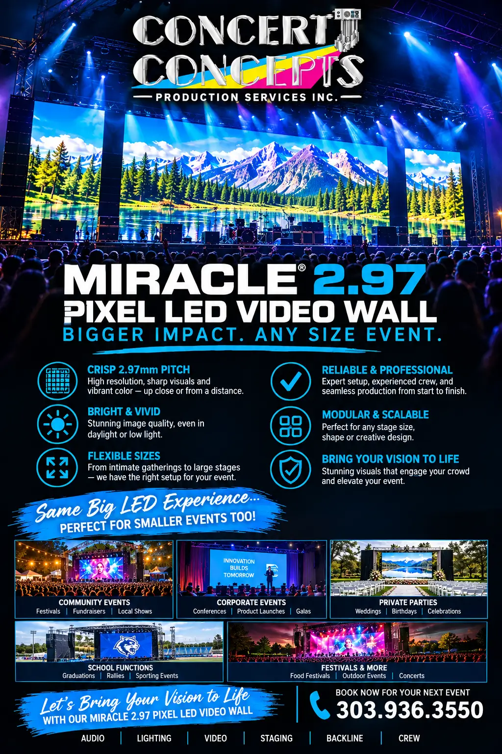 miracle 2.97 led event experience